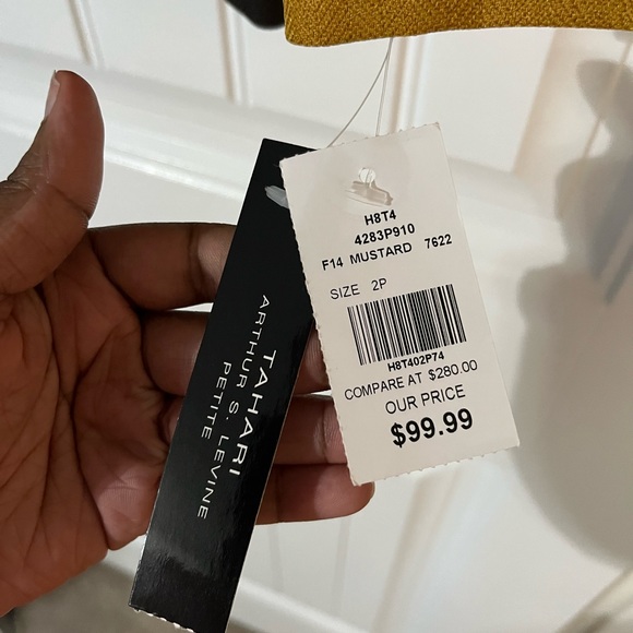 Size 2 petite Tahari Skirt Suit (Never Worn) - Picture 3 of 3